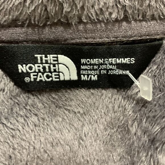 The NORTH Face knit full zip jacket fleece lined zip pockets women sz Medium - Picture 3 of 12